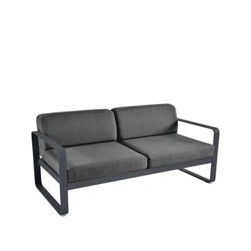Bellevie 2-seters sofa - Anthracite (grå), graphite grey pute - Fermob