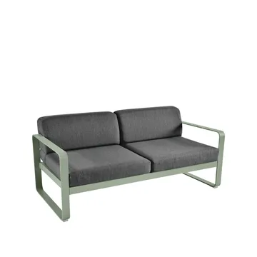 Bellevie 2-seters sofa - Cactus (grønn), graphite grey pute - Fermob