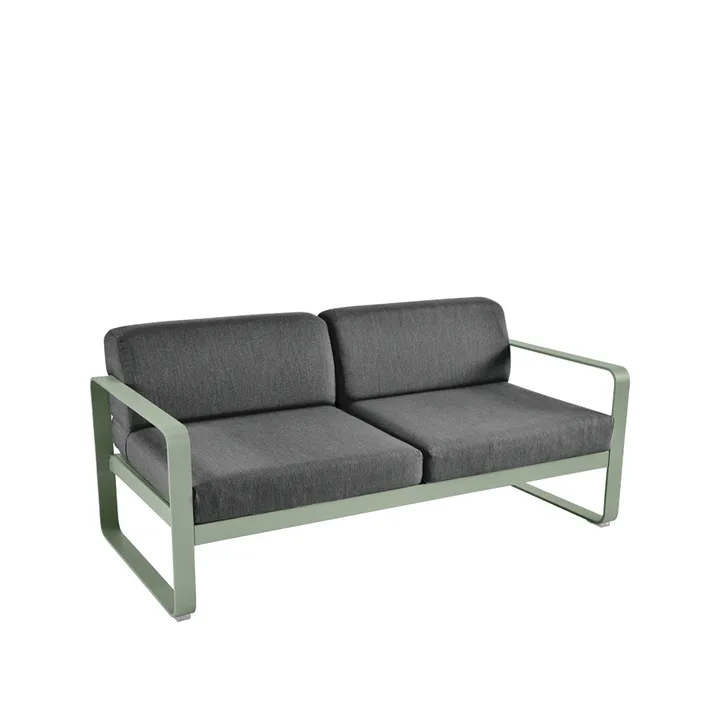 Bellevie 2-seters sofa - Cactus (grønn), graphite grey pute - Fermob