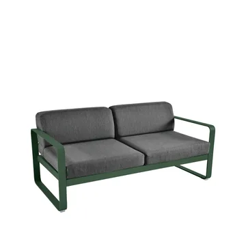 Bellevie 2-seters sofa - Cedar green, graphite grey pute - Fermob