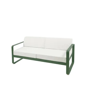 Bellevie 2-seters sofa - Cedar green (grønn), off-white pute - Fermob