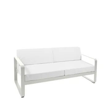 Bellevie 2-seters sofa - Clay grey (grå), off-white pute - Fermob