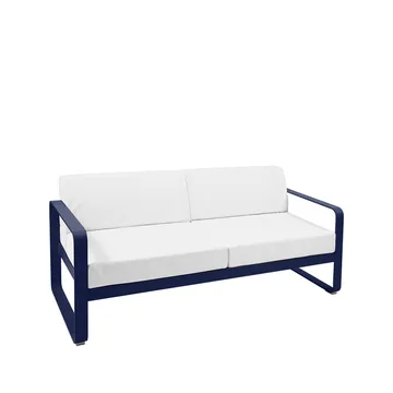 Bellevie 2-seters sofa - Deep blue (blå), off-white pute - Fermob