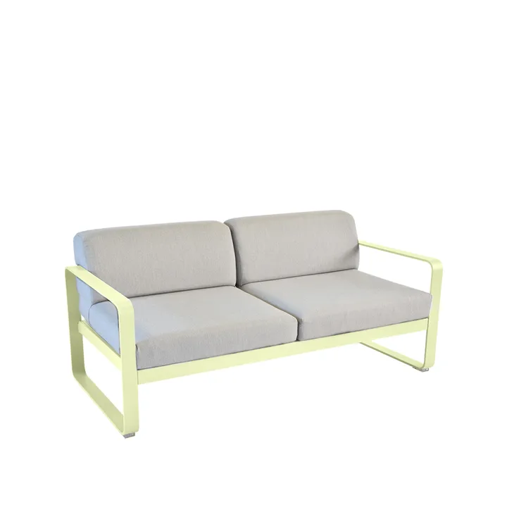 Bellevie 2-seters sofa - Frosted lemon (gul), flannel grey pute - Fermob