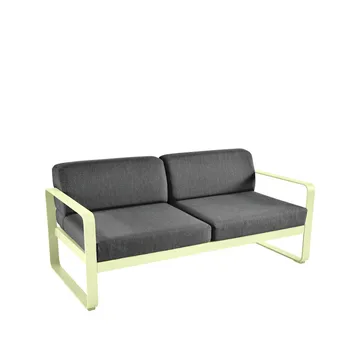 Bellevie 2-seters sofa - Frosted lemon (gul), graphite grey pute - Fermob