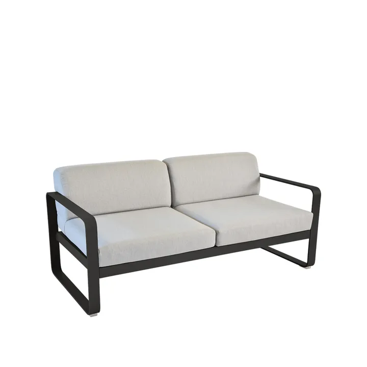 Bellevie 2-seters sofa - Liquorice, flannel grey pute - Fermob