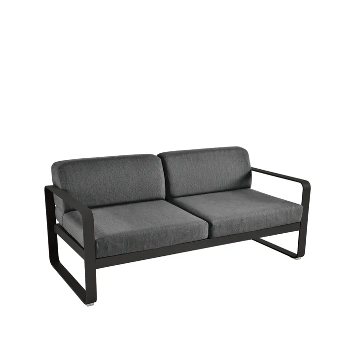 Bellevie 2-seters sofa - Liquorice, graphite grey pute - Fermob