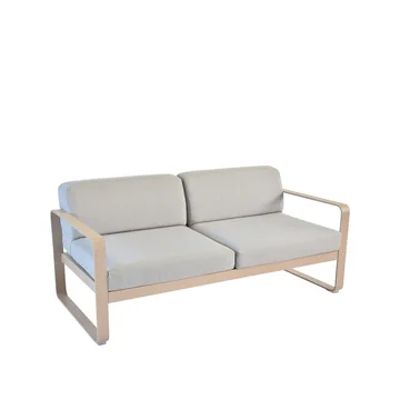 Bellevie 2-seters sofa - Nutmeg (beige), flannel grey pute - Fermob