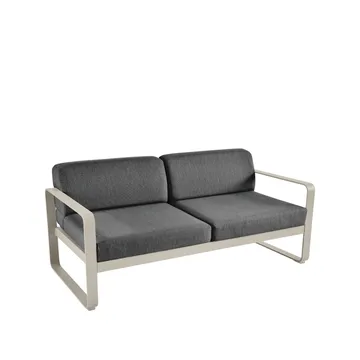 Bellevie 2-seters sofa - Nutmeg (beige), graphite grey pute - Fermob