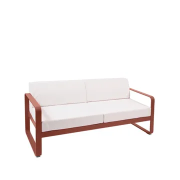 Bellevie 2-seters sofa - Red ochre (rød), off-white pute - Fermob