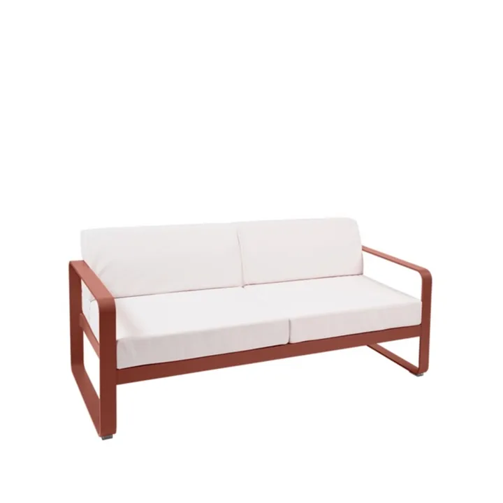 Bellevie 2-seters sofa - Red ochre (rød), off-white pute - Fermob