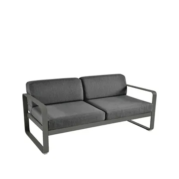 Bellevie 2-seters sofa - Rosemary (grønn), graphite grey pute - Fermob