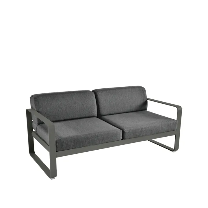 Bellevie 2-seters sofa - Rosemary (grønn), graphite grey pute - Fermob