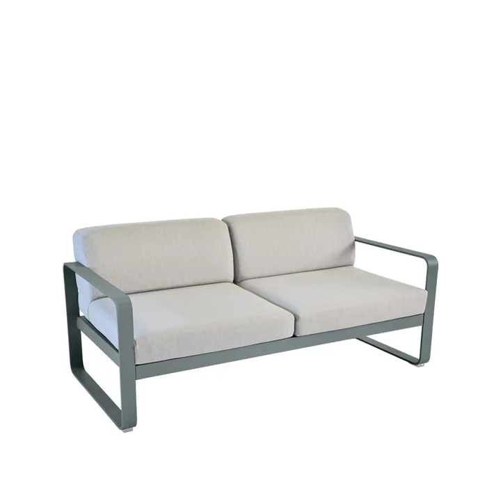 Bellevie 2-seters sofa - Storm grey, flannel grey pute - Fermob