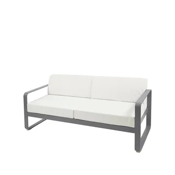 Bellevie 2-seters sofa - Storm grey (grå), off-white pute - Fermob