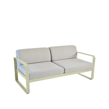 Bellevie 2-seters sofa - Willow green (grønn), flannel grey pute - Fermob