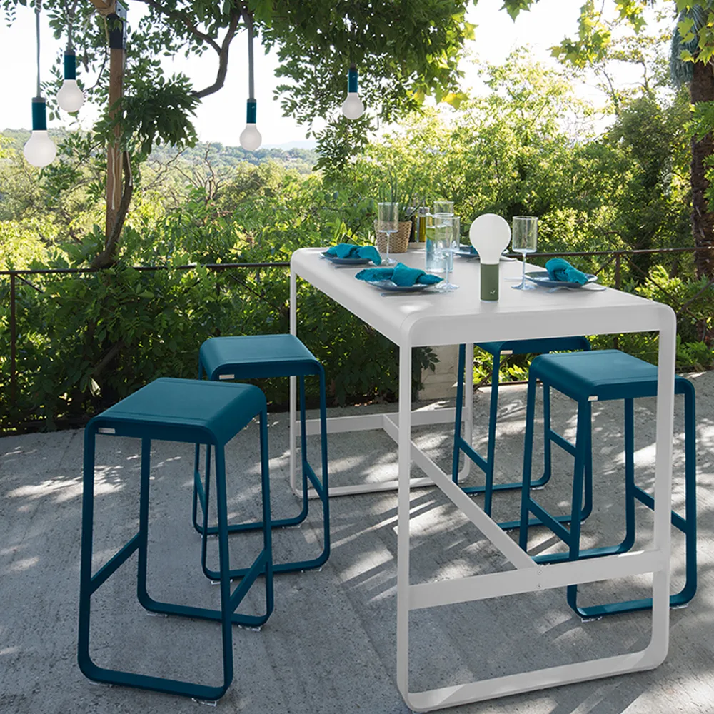Bellevie barbord 140x80 cm, Clay grey (grå) Fermob