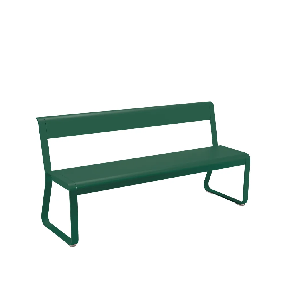 Bellevie benk med ryggstøtte, Cedar green (grønn) Fermob