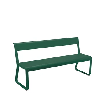 Bellevie benk med ryggstøtte - Cedar green - Fermob