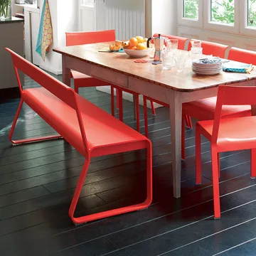 Bellevie benk med ryggstøtte - Clay grey - Fermob