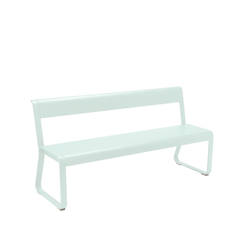 Bellevie benk med ryggstøtte, Ice mint Fermob