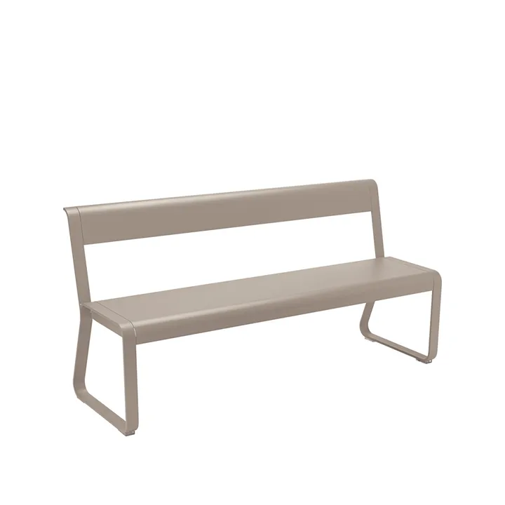 Bellevie benk med ryggstøtte - Nutmeg (beige) - Fermob