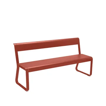 Bellevie benk med ryggstøtte - Red ochre (rød) - Fermob