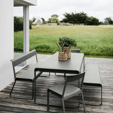 Bellevie benk med ryggstøtte - Willow green - Fermob