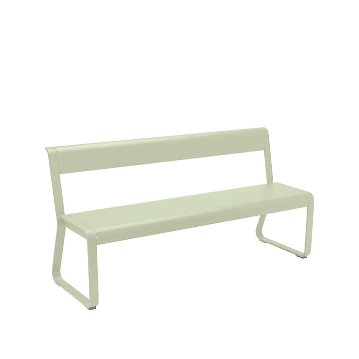 Bellevie benk med ryggstøtte - Willow green - Fermob