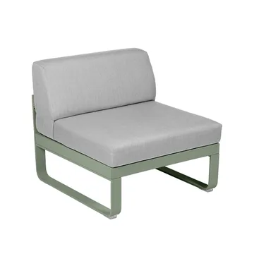 Bellevie Central modulsofa - Cactus (grønn), flannel grey pute, 1-seter - Fermob