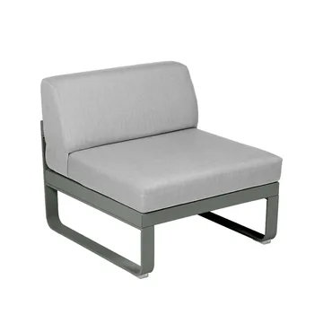 Bellevie Central modulsofa - Rosemary (grønn), flannel grey pute, 1-sete - Fermob