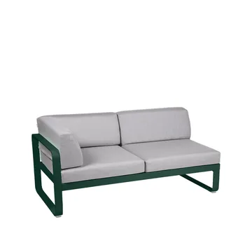 Bellevie Corner modulsofa - 2-seters Cedar green-flannel grey pute-venstre - Fermob
