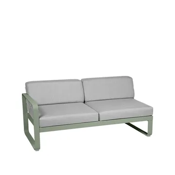 Bellevie Left modulsofa - 2-seters Cactus (grønn), flannel grey pute - Fermob