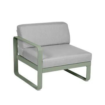 Bellevie Left modulsofa - Cactus (grønn), flannel grey pute, 1-seter - Fermob