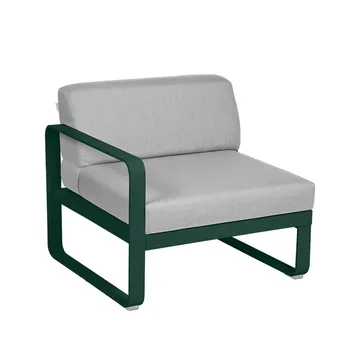 Bellevie Left modulsofa - Cedar green (grønn), flannel grey pute, 1-seter - Fermob