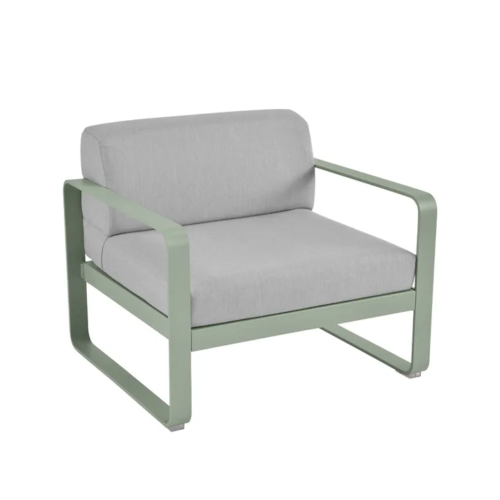 Bellevie lenestol - Cactus (grønn), flannel grey pute - Fermob