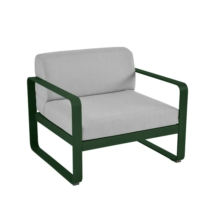 Bellevie lenestol - Cedar green (grønn), flannel grey pute - Fermob