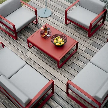 Bellevie lenestol - Chili, graphite grey pute - Fermob