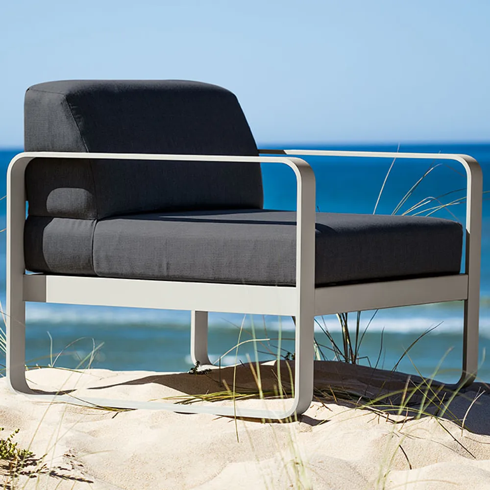 Bellevie lenestol, Chili, graphite grey pute Fermob