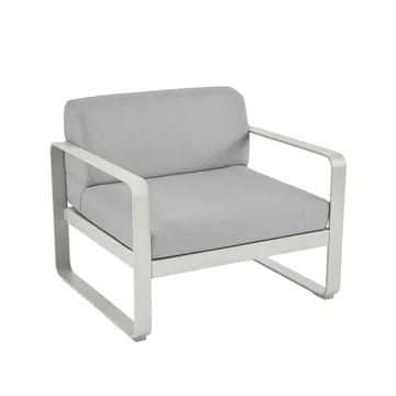 Bellevie lenestol - Clay grey (grå), flannel grey pute/dyne trekk - Fermob