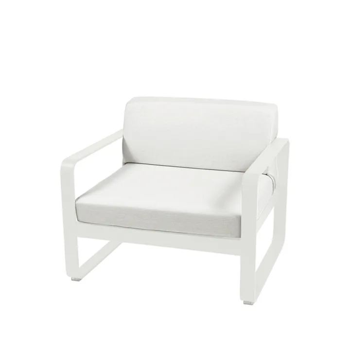 Bellevie lenestol - Cotton white (hvit), off-white pute - Fermob