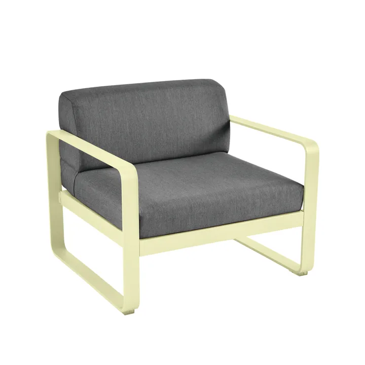 Bellevie lenestol - Frosted lemon (gul), graphite grey pute - Fermob