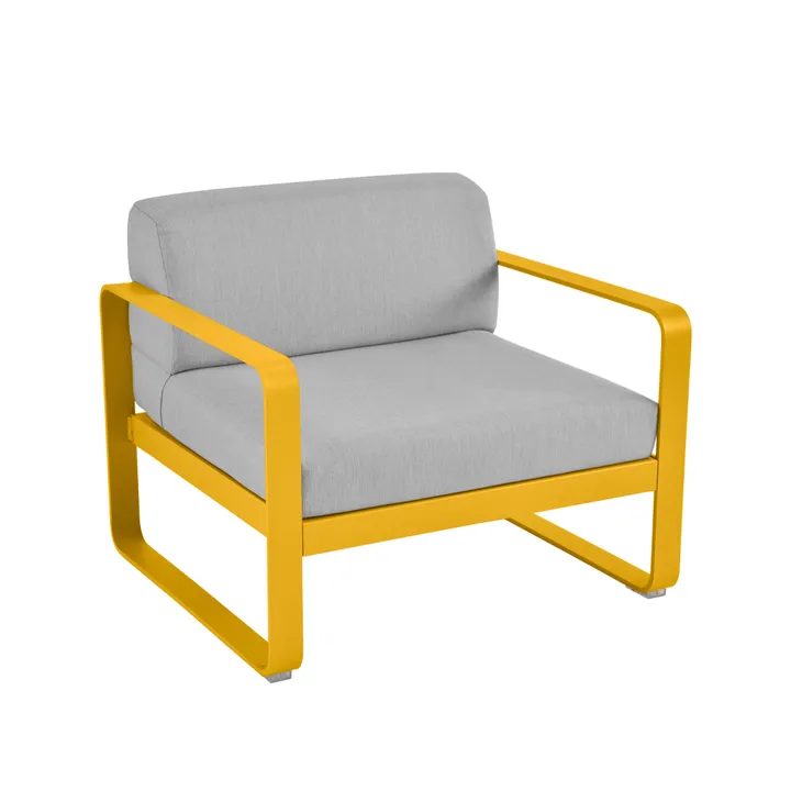 Bellevie lenestol - Honey, flannel grey pute - Fermob