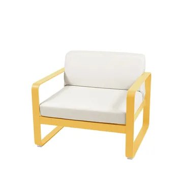 Bellevie lenestol - Honey (gul), off-white pute - Fermob