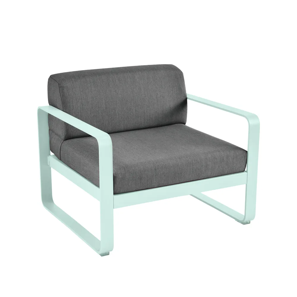 Bellevie lenestol, Ice mint (grønn), graphite grey pute Fermob