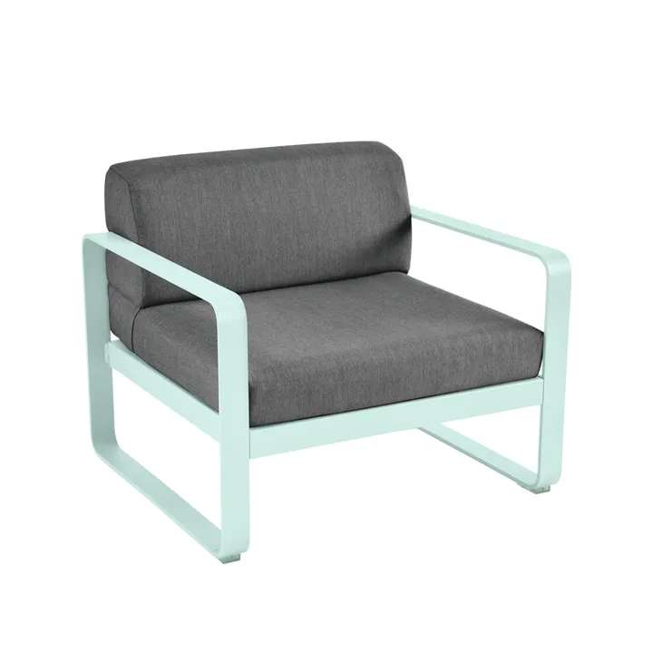 Bellevie lenestol - Ice mint (grønn), graphite grey pute - Fermob