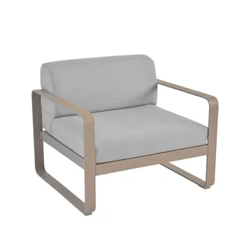 Bellevie lenestol - Nutmeg (beige), flannel grey pute - Fermob