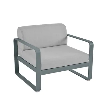 Bellevie lenestol - Storm grey (grå), flannel grey pute - Fermob