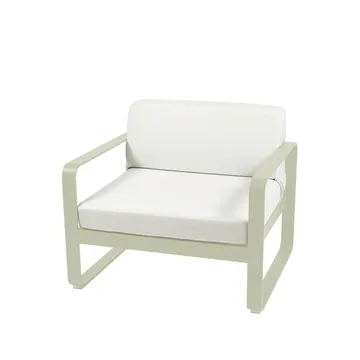 Bellevie lenestol - Willow green (grønn), off-white pute - Fermob