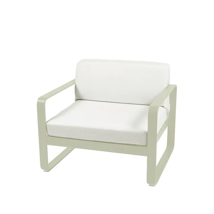 Bellevie lenestol - Willow green (grønn), off-white pute - Fermob